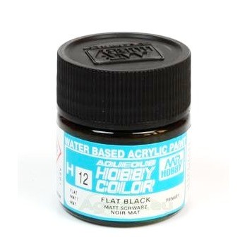 Mr Hobby Aqueous color H-012 Flat Black 